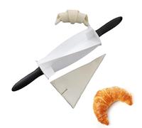 Rouleau à Croissants Antiadhésif de 35 cm avec Poignées | Coupe-croissant Professionnel pour Pâte de Pâtisserie, Outil de Cuisine pour Croissants Maison, Pains et Biscuits