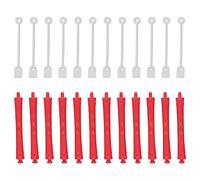 Rouleau à Friser les Cheveux, 12 Pièces, Tiges de Permanente en Plastique pour Salon, Tiges à Friser les Cheveux en PP, Opération Facile avec des Sangles, Durables et Stables,