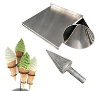 Rouleau à gaufres en acier inoxydable anti-adhésif pour crème glacée, surface lisse pour boulangeries et cuisine à domicile, facile à utiliser et à nettoyer