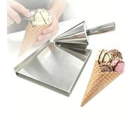 Rouleau À Gaufres Pour Crème Glacée - Outil Robuste En Fonte Daluminium Pour Façonner Les Cornets De Gaufres Avec Base En Acier Inoxydable, Moule Manuel À Faire Soi-même Pour Réaliser Des