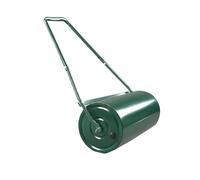 Rouleau à Gazon Acier 36L - Rouleau à Pelouse Remplissable d'eau/Sable | Pour le nivellement de la pelouse - Remorquable, poignée en U | Idéal pour le semis, le gazon et la préparation du sol