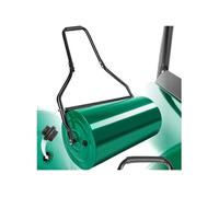 TECTAKE Rouleau à gazon 60 cm avec Brancard en Acier - Remplissage Eau ou Sable 48 L - Vert