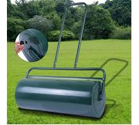 Rouleau à Gazon Jardin Volume 48L Largeur 60cm Ø32cm COSTWAY-en Acier-Poignée Ergonomique en Forme de U-Rempli d'Eau/de Sable-Vert