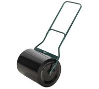 Rouleau à gazon - Outsunny - remplissable avec 60 L d'eau ou de sable - 50 cm - acier et métal - noir et vert