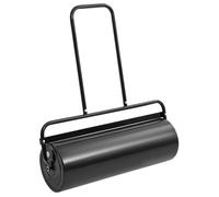 vidaXL Rouleau ¿¿ gazon de jardin avec poign¿¿e noir 63 L fer et acier
