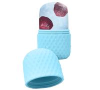 Rouleau à glace pour le visage - Masseur froid en silicone pour le soin de la peau - Manche ergonomique pour soins de la peau portable et compact pour les voyages, utilisation à la maison et à