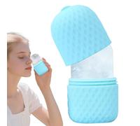 Rouleau à glace pour le visage - Moule de refroidissement en silicone réutilisable - Poignée ergonomique Outils de soin du visage portable pour les voyages, la maison, l'école et l'utilisation