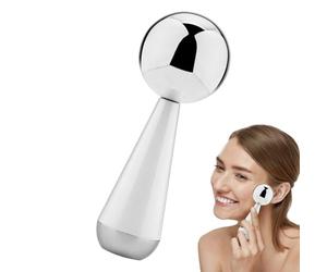 Rouleau à glace réutilisable | Outil de massage facial froid en acier inoxydable | Idéal pour congeler la peau et réduire les gonflements du visage.