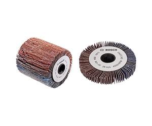 Rouleau à lamelles Bosch - Accessoires pour PRR 250 ES (largeur 60mm, grain 80) & Rouleau à lamelles - Accessoire pour PRR 250 ES (grain 80, largeur 10mm)