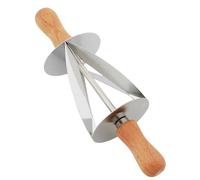 Rouleau à pâte à croissant | Coupe-pâte en acier inoxydable | Outil de coupe de pâte à pain, moule à croissant et emporte-pièce, outils de cuisson pour la découpe de croissants, biscuits et pain