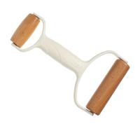 Rouleau à Pâte Double Embout en Bois pour Pâtisserie et Pizza | Poignée Confortable, Finition Lisse Beige, pour Pâte et Feuilles de Nouilles, Nettoyage Facile
