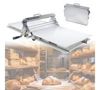 Rouleau à pâte - Machine pliante manuelle en acier inoxydable pour boulangerie, épaisseur réglable de 0,5 à 17,5 mm, parfait pour la pâte à pizza, les croissants et le fondant
