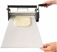 Rouleau à pâte manuel compact en acier inoxydable pour boulangerie