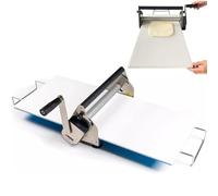 Rouleau à Pâte Manuel Pliable en Acier Inoxydable avec Épaisseur Réglable pour Boulangerie, Pizza, Croissants - Usage Commercial & Maison Cuisine