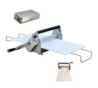 Rouleau à Pâte Pliable,Laminoir à Pâte Manuel-Machine à Feuilletage,Réglage Échelle 5mm-20mm,Laminage Pâte Fine,Saupoudreur Automatique,Outil Boulangerie,5kg(89x49x20cm)
