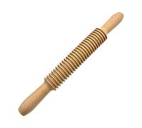 Rouleau à pâtes - Rouleau à pâtisserie en bois de hêtre, outil de cuisson fileté | Presse à biscuits durable pour la cuisson des nouilles, des boulettes de viande et des pâtisseries, ustensile de coc