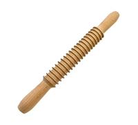 Rouleau à pâtes - Rouleau à pâtisserie en bois de hêtre, outil de cuisson fileté | Presse à biscuits durable pour la cuisson des nouilles, des boulettes de viande et des pâtisseries, ustensile de coc