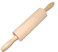 Rouleau à pâtisserie 38 cm fixe non rotatif | rouleau en bois de cuisine | rouleau à pâtisserie manuel | rouleau pour cuire des pizzas et des biscuits