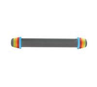 MASTRAD - Rouleau à Pâtisserie - Gris - Avec Anneaux Ajustables - 2 Mm Pour Les Pâtes Fraiches, 4 Mm Tartes, 6 Mm Sablés, 8 Mm Pizzas - En Silicone - Anti-Adhérent - Sans BPA - 41 Cm
