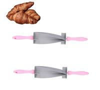Rouleau à pâtisserie Croissant Cutter, 2Pcs Pâte Rouleau Pâte Pâte Grattoir DIY Gadgets de Cuisine Outils