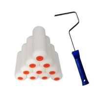 Rouleau à peinture 11 pièces/ensemble 4 pouces Kit de brosse rouleau en mousse rouleaux éponge for décoration murale outils pinceaux décoratifs for intérieur for(Set B(oily Foam))