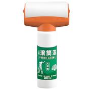 Rouleau à Peinture à Bâton, Outil de Réparation Murale avec Brosse, Rouleau Portable à Séchage Rapide 500 g pour Réparations d'Éraflures Taches Jaunissement Plafond Rénovation Domestique