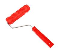 Rouleau à Peinture à Motifs Gaufré pour Décoration Murale DIY | Caoutchouc et Plastique, Usage en Alterations, Rouge, Large Application, Pratique pour Masquer Imperfections