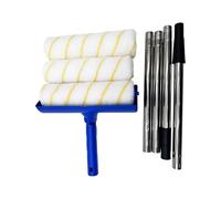 Rouleau à peinture, équipement de peinture professionnel, rouleau de peinture confortable avec tige télescopique pour projets de meubles, rénovation murale, décoration intérieure, bricolage