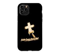 Rouleau à Peinture Faith Covers Every Wall Cross Coque pour iPhone 11 Pro