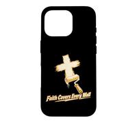 Rouleau à Peinture Faith Covers Every Wall Cross Coque pour iPhone 16 Pro