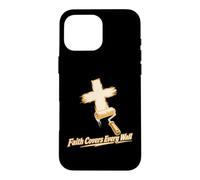 Rouleau à Peinture Faith Covers Every Wall Cross Coque pour iPhone 16 Pro Max