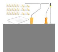 Rouleau à Peinture | Kit Multifonctionnel de Rouleaux de Peinture avec Manche Extensible | Outil Pour Projets Maison Clôtures Terrasses Portes Murs Plafonds Pour Lissage Uniforme