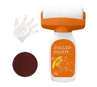 Rouleau à peinture murale - Pinceau à séchage rapide, application lisse avec poils, peinture des domestiques, outil de réparation murale avec poignée ergonomique, rouleau blanc pour couv