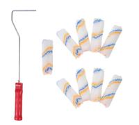 Rouleau à Peinture pour Murs et Plaques de Plâtre, Finition Lisse | Fil de Coton, Nettoyage Facile, Usage Intérieur, pour Chantier Domestique, Débutants et Artisans