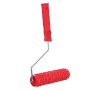 Rouleau à Peinture Texturée Rouge pour Murs et Cloisons | Métal et Abs, Effet Galet, Usage sur Plâtre, Mobilier, Poterie et Rénovation Décorative