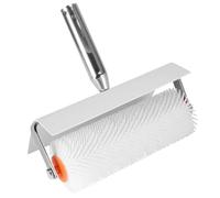 Rouleau à pointes auto-nivelant, rouleau de sol époxy de 250 mm avec protection anti-éclaboussures, rouleau de peinture composé de chape, rouleau à pointes pour éliminer les bulles et garantir des