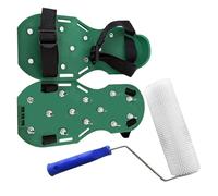 Rouleau à pointes pour nivellement | Kit de rouleau de chaussures de construction, niveleur de sol époxy, outils de nivellement de sol, rouleau de béton pour pâte à béton