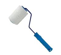 Rouleau à pointes pratique, facile à prendre en main, poignée confortable, bulle lisse, 10,2 cm, blanc et bleu, 10,2 cm