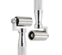 Rouleau à pression plat en acier inoxydable avec roulement bimétallique, pour tissu non tissé en PVC, longueur du rouleau de 34 mm ou 40 mm