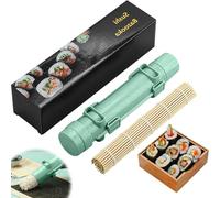 Rouleau à sushis avec tapis en bambou pour débutants (vert)