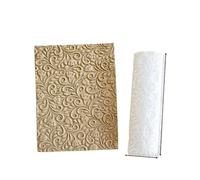 Rouleau à texture en plastique pour argile, Rouleau multicolore de texture d'argile polymère PLA avec des motifs floraux for l'artisanat bricolage(Color 1)