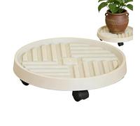 Rouleau à - Tiroir Mobile de 12 Pouces | Base de Fleurs ABS - Support à roulettes Robuste avec roulettes pour Pots d'intérieur et d'extérieur avec ce Chariot Robuste, Vous Pouvez Facilement