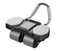 Rouleau abdominal à automatique avec support de téléphone, alignement efficace des exercices, entraînement silencieux à quatre roues pour la maison, l'appartement ou le garage, 45 x 40 x 24 cm
