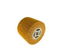 Rouleau abrasif avec papier abrasif grain 120, manchons abrasifs, manchons abrasifs pour machine à satin, rouleau de satin pour bois, surface en métal, polissage 120 x 100 mm