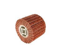 Rouleau abrasif avec papier abrasif grain 80, manchons abrasifs, manchons abrasifs pour machine à satiner - Rouleau de satin pour bois, surface en métal - 120 x 100 mm