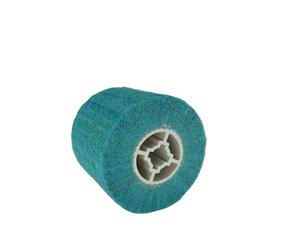 Rouleau abrasif, brosse en nylon, manchons abrasifs pour machine à satiner - Grain 320 - Rouleau de satin pour polissage de surface en bois et métal - Diamètre : 120 x 100 mm