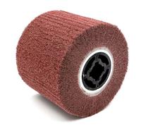 Rouleau abrasif brosse, manchons abrasifs pour rouleau abrasif, ponceuse pour satinage, rouleau abrasif pour machine à satiner, rouleau abrasif efficace en corindon marron et fibres synthétiques