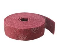 Rouleau abrasif non tissé 3M Scotch-Brite CF-RL, 100 x 10000 mm, Grain A Très fin, Rouge