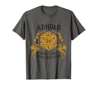 Rouleau ADHD&D pour l'humour RPG de concentration T-Shirt