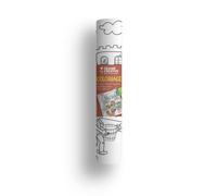 Rouleau adhesif chateau a colorier